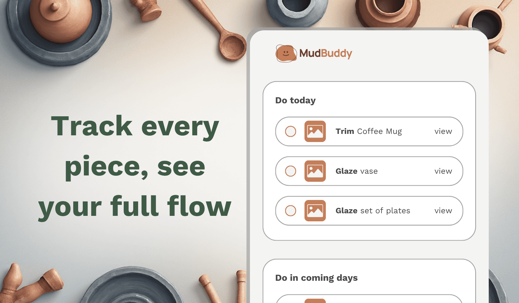 Track every piece, see your full flow